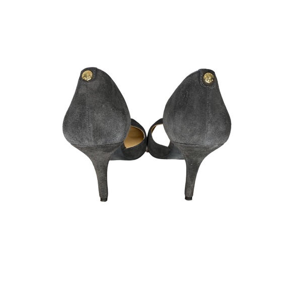 Michael Michael Kors Women's Suede Leather D'Orsay Stiletto Heel Shoes Gray 7M - Picture 2 of 7
